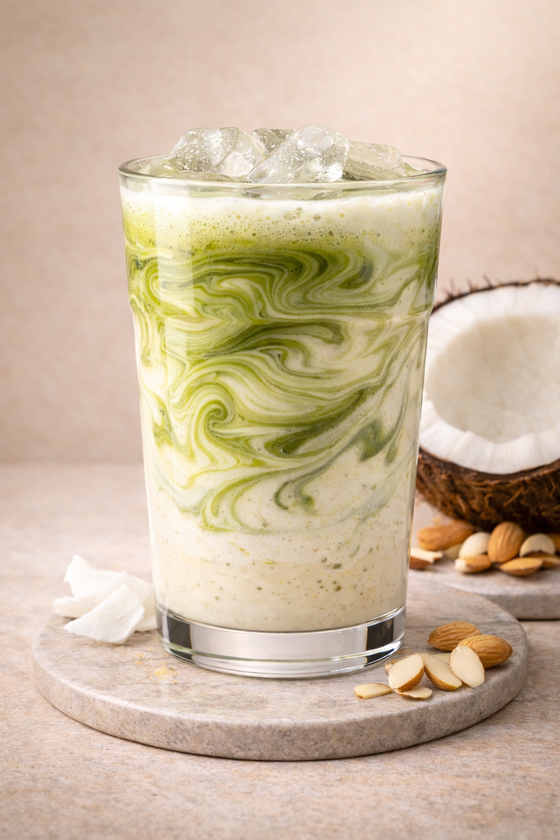 Mix and Match: Iced Matcha White Almond Coconut