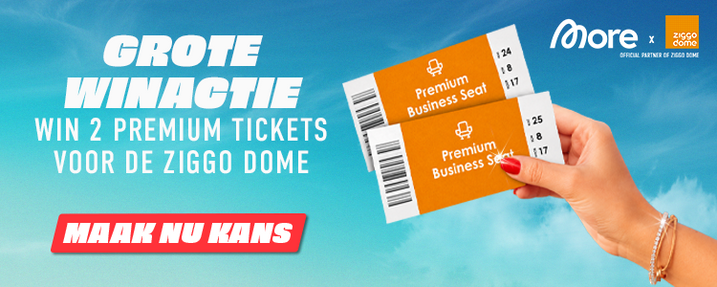Grote Winactie. Win 2 premium tickets voor de ziggo dome