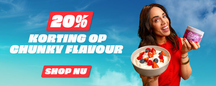 20% korting op chunky flavour